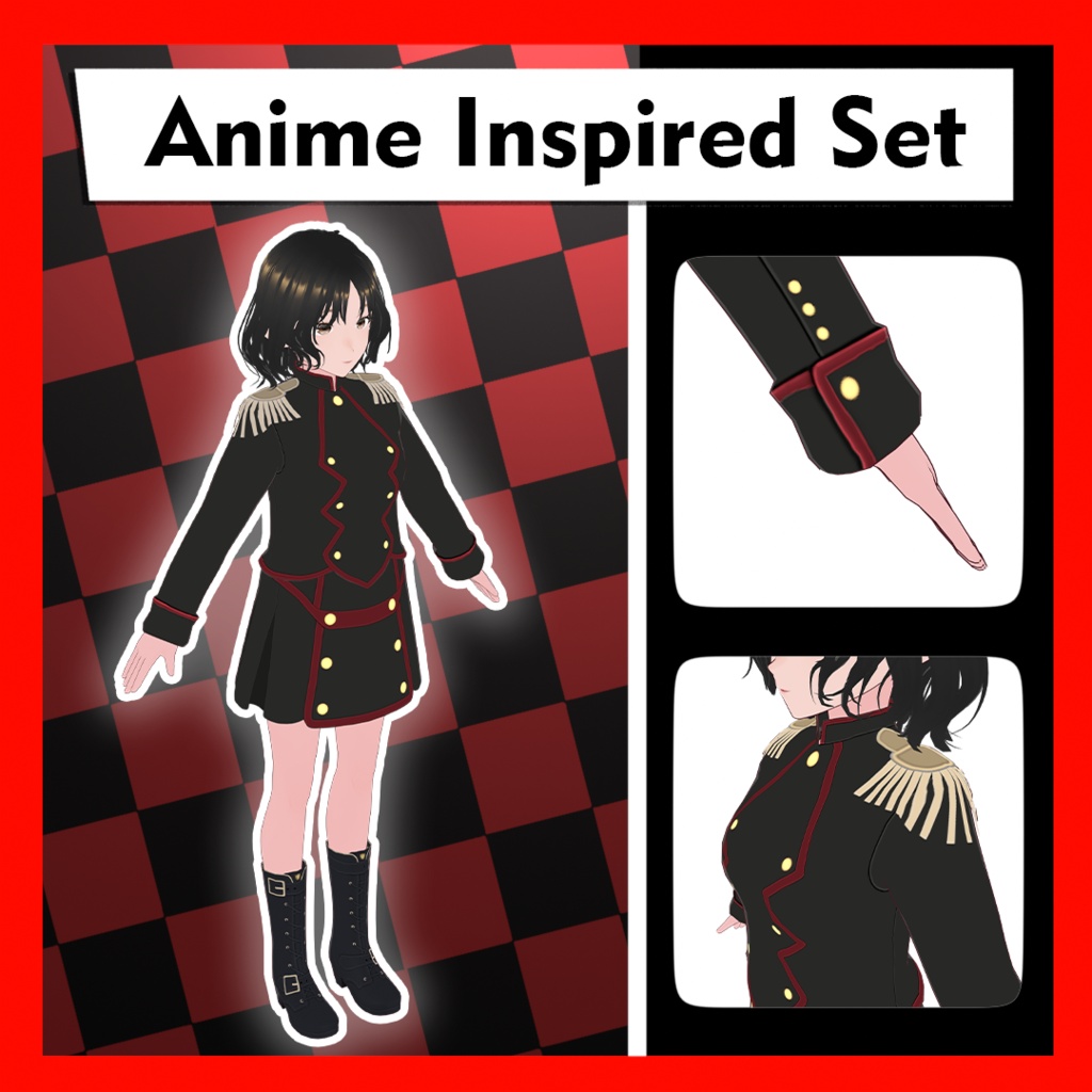 Anime inspired VRoid Clothing FREE DL