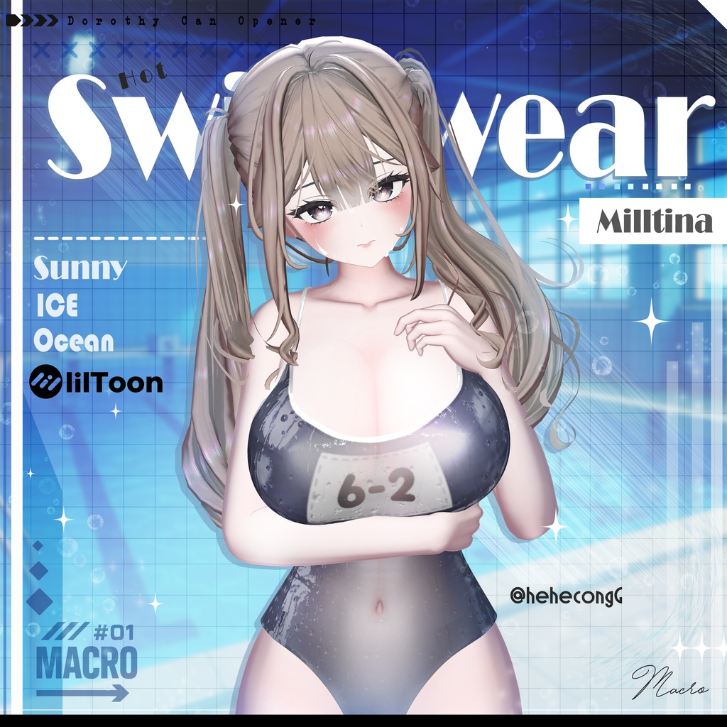 【VRChat向け】Summer Mizugi 【8アバター対応】
