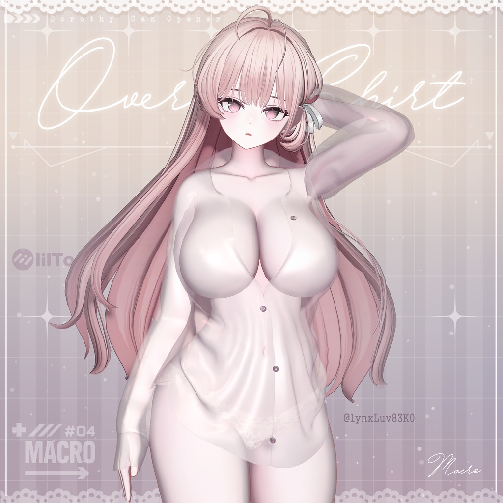 【VRChat向け】Overfit Shirt 【ミルティナ/Milltina/愛莉/Airi】