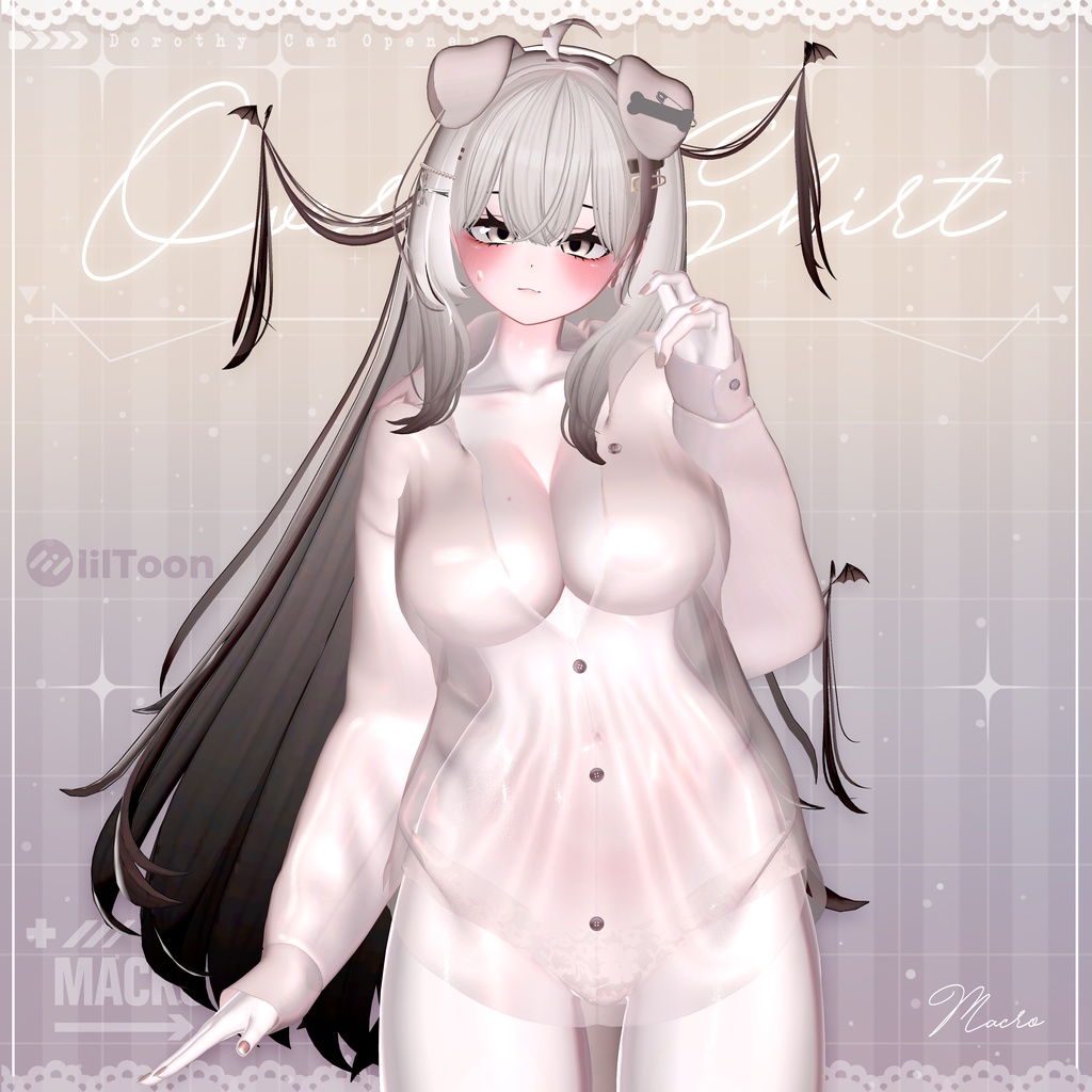 【VRChat向け】Overfit Shirt 【ミルティナ/Milltina/愛莉/Airi】