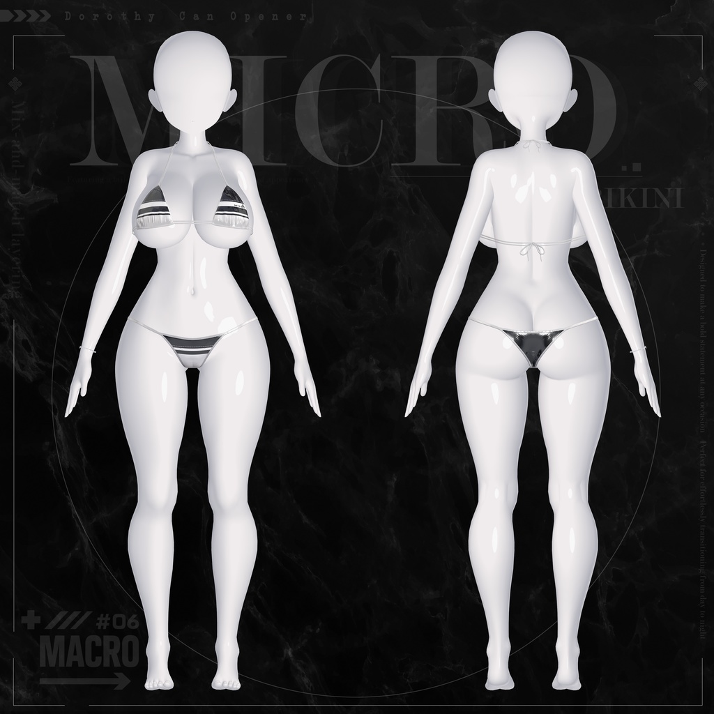 【VRChat向け】Microbikini【5アバター対応】