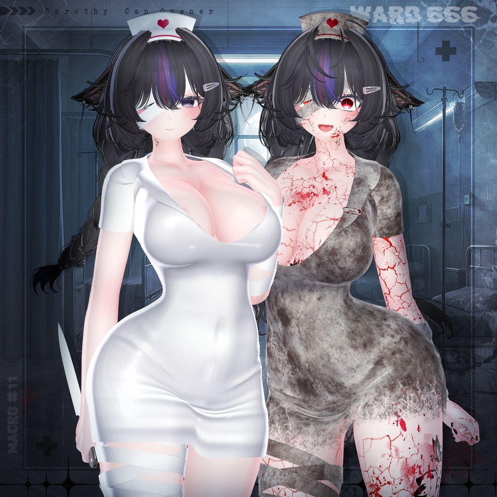 【SALE】【VRChat向け】Ward 666【5アバター対応】