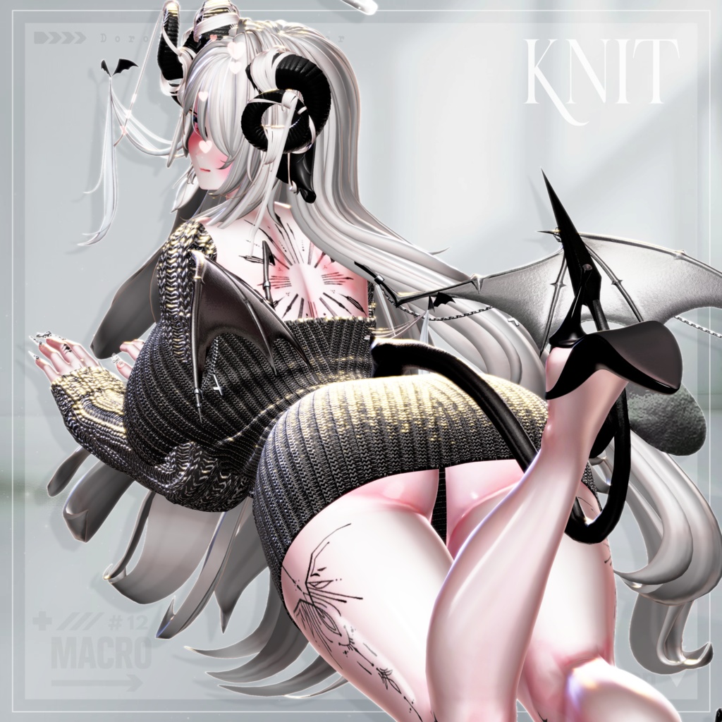 【VRChat向け】M_Knit 【ミルティナ/Milltina/愛莉/Airi/しなの/Shinano】