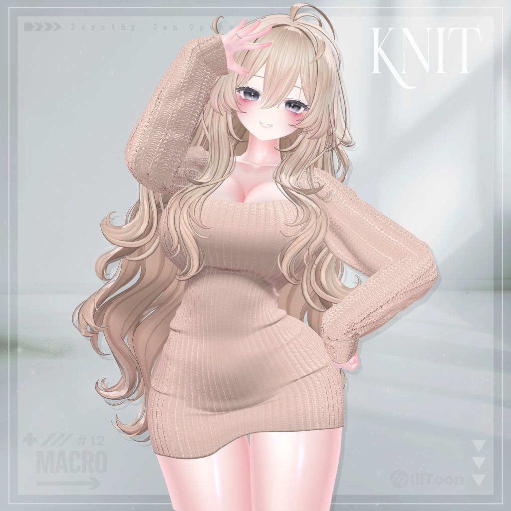 【VRChat向け】M_Knit 【ミルティナ/Milltina/愛莉/Airi/しなの/Shinano】