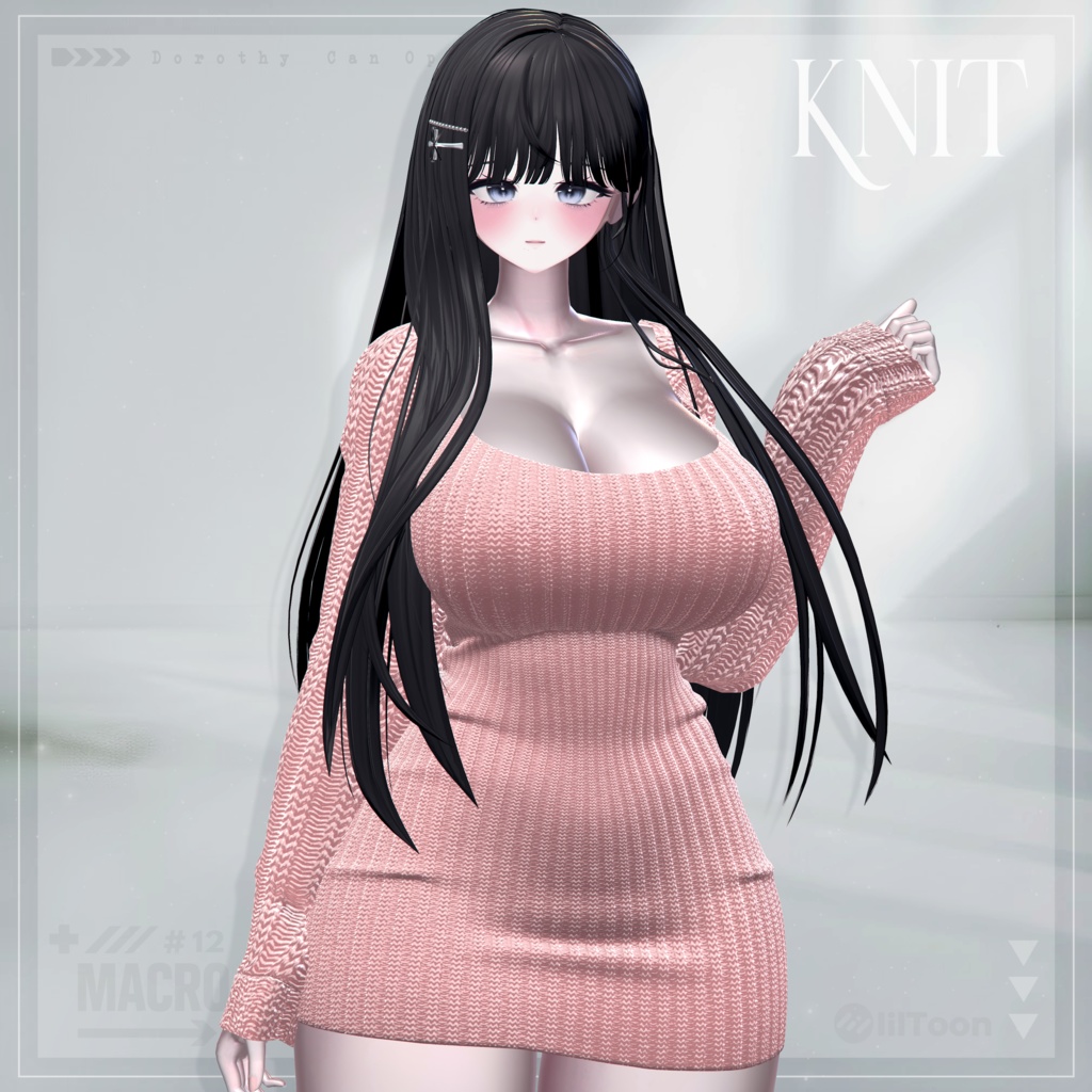 【VRChat向け】M_Knit 【ミルティナ/Milltina/愛莉/Airi/しなの/Shinano】