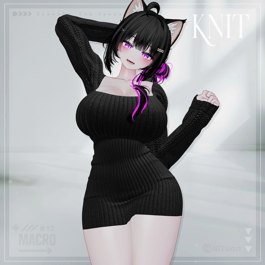 【VRChat向け】M_Knit 【ミルティナ/Milltina/愛莉/Airi/しなの/Shinano】