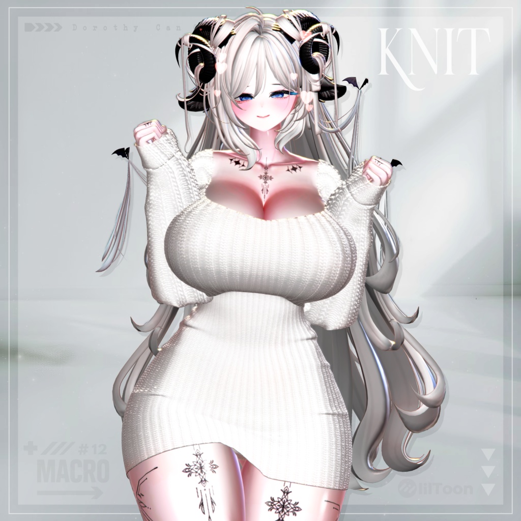 SALE中【VRChat向け】M_Knit 【ミルティナ/Milltina/愛莉/Airi】