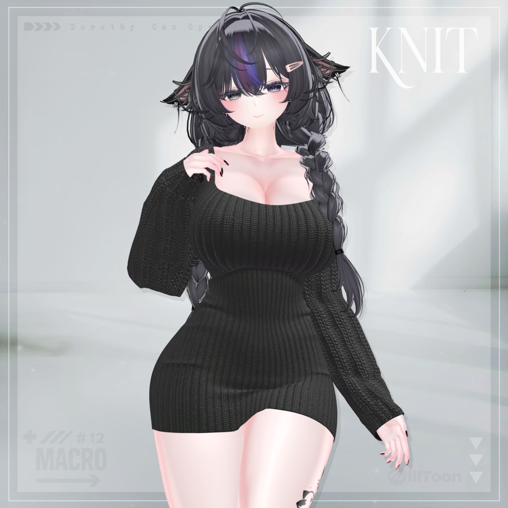 【VRChat向け】M_Knit 【ミルティナ/Milltina/愛莉/Airi/しなの/Shinano】