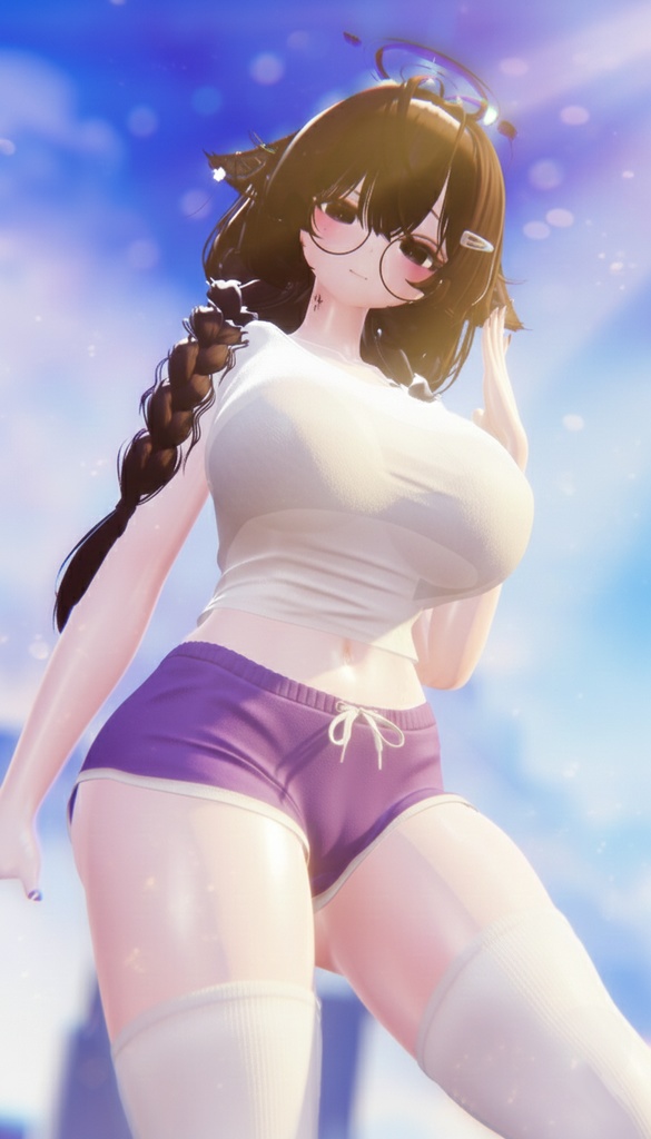 【VRChat向け】Cozy_Dolphin【4アバター対応】