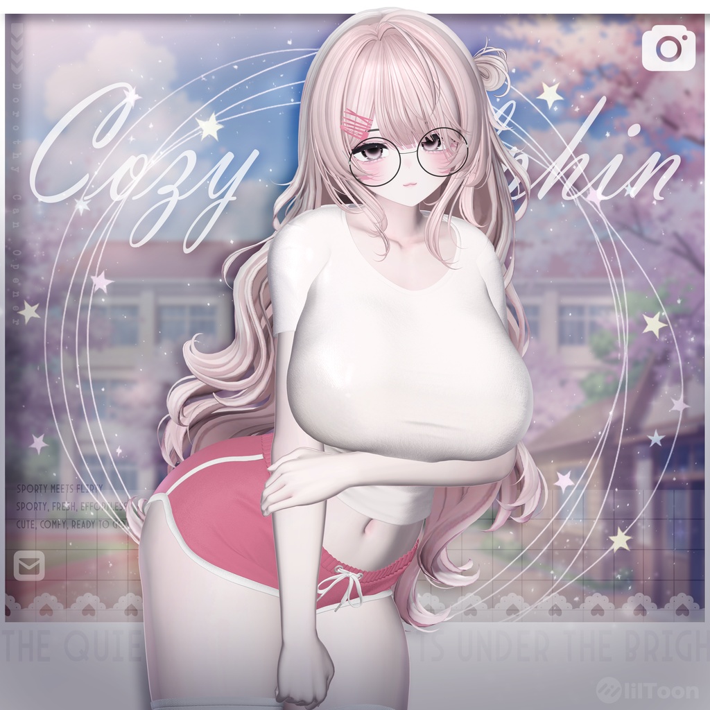 【VRChat向け】Cozy_Dolphin【4アバター対応】