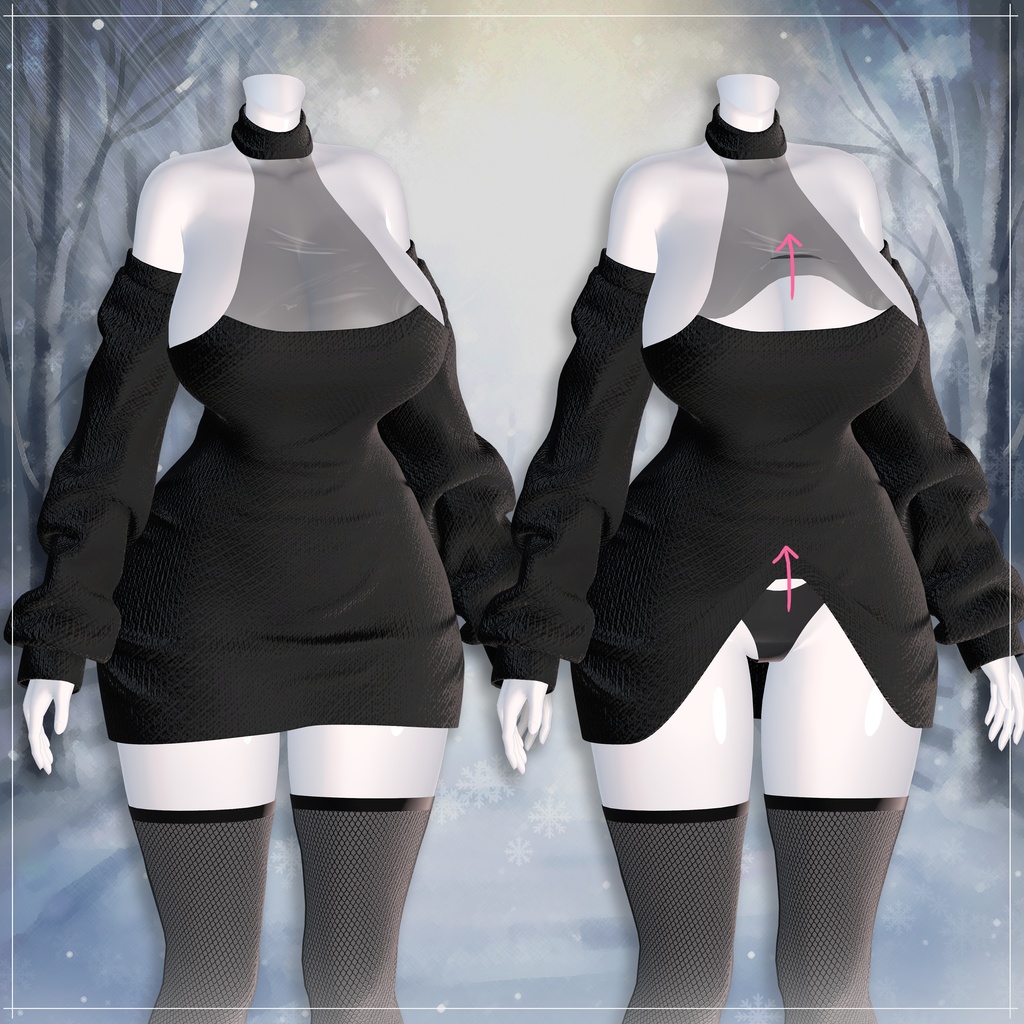 【PB】【VRChat向け】KnitMe【4アバター対応】