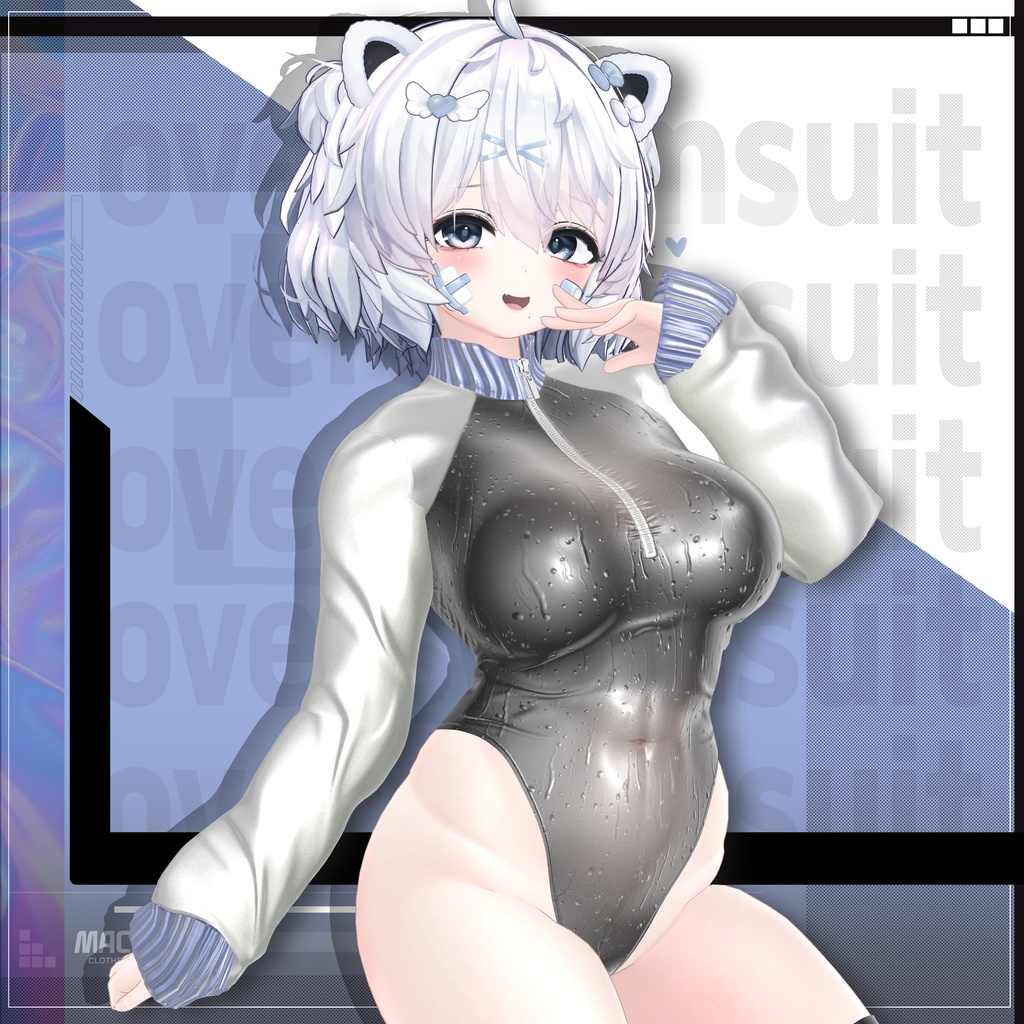 【PB】【VRChat向け】overswimsuit【4アバター対応】