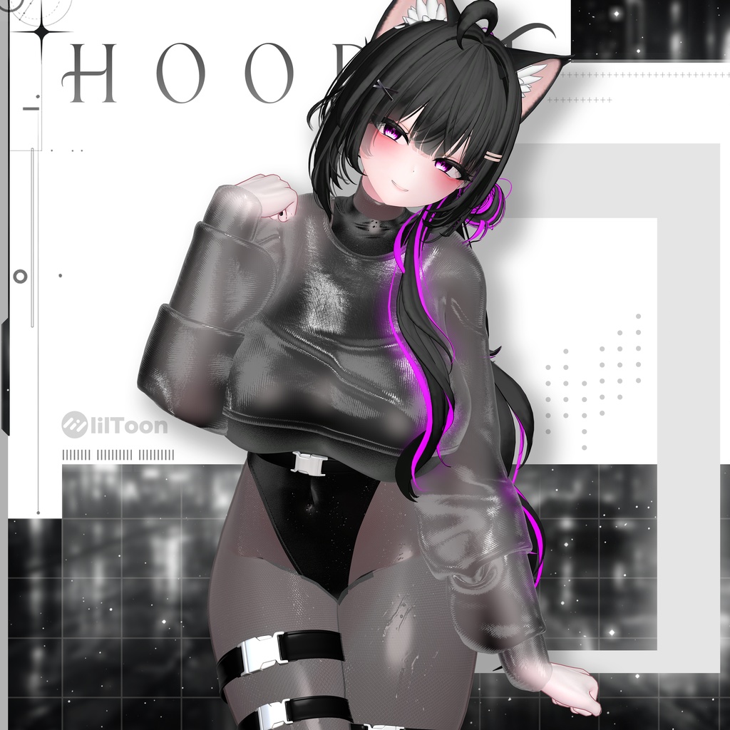 【VRChat向け】hoodST【4アバター対応】