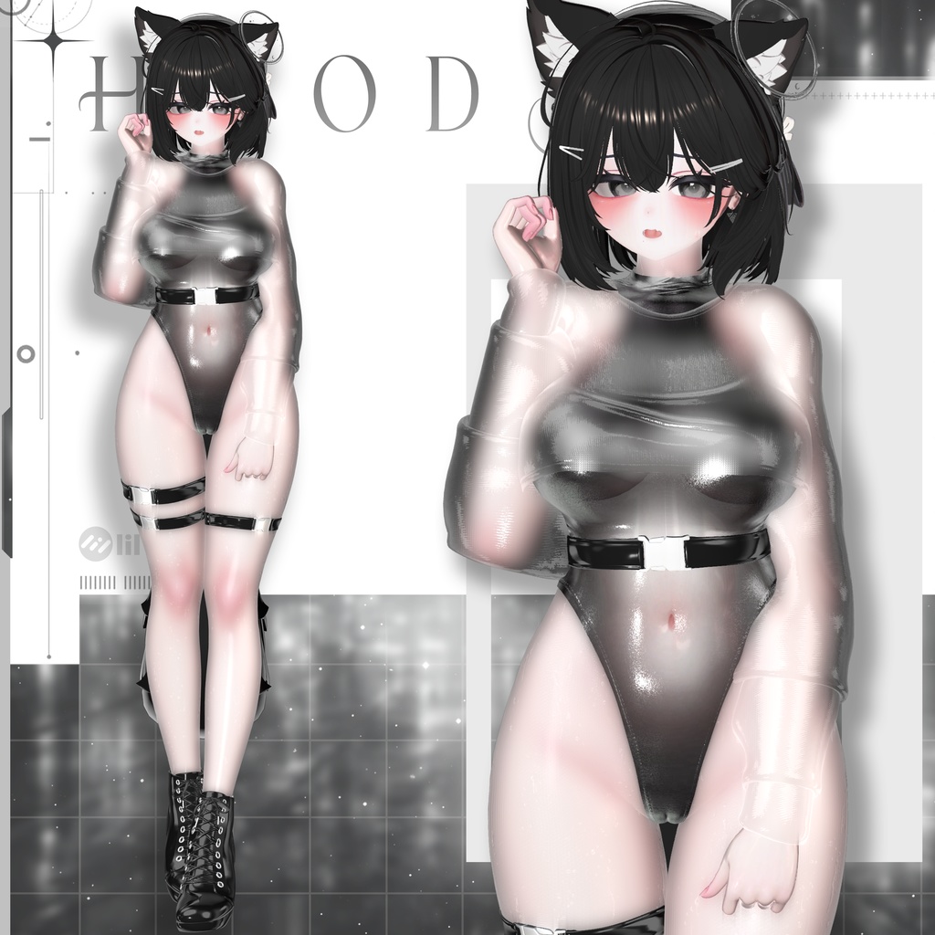 【VRChat向け】hoodST【4アバター対応】