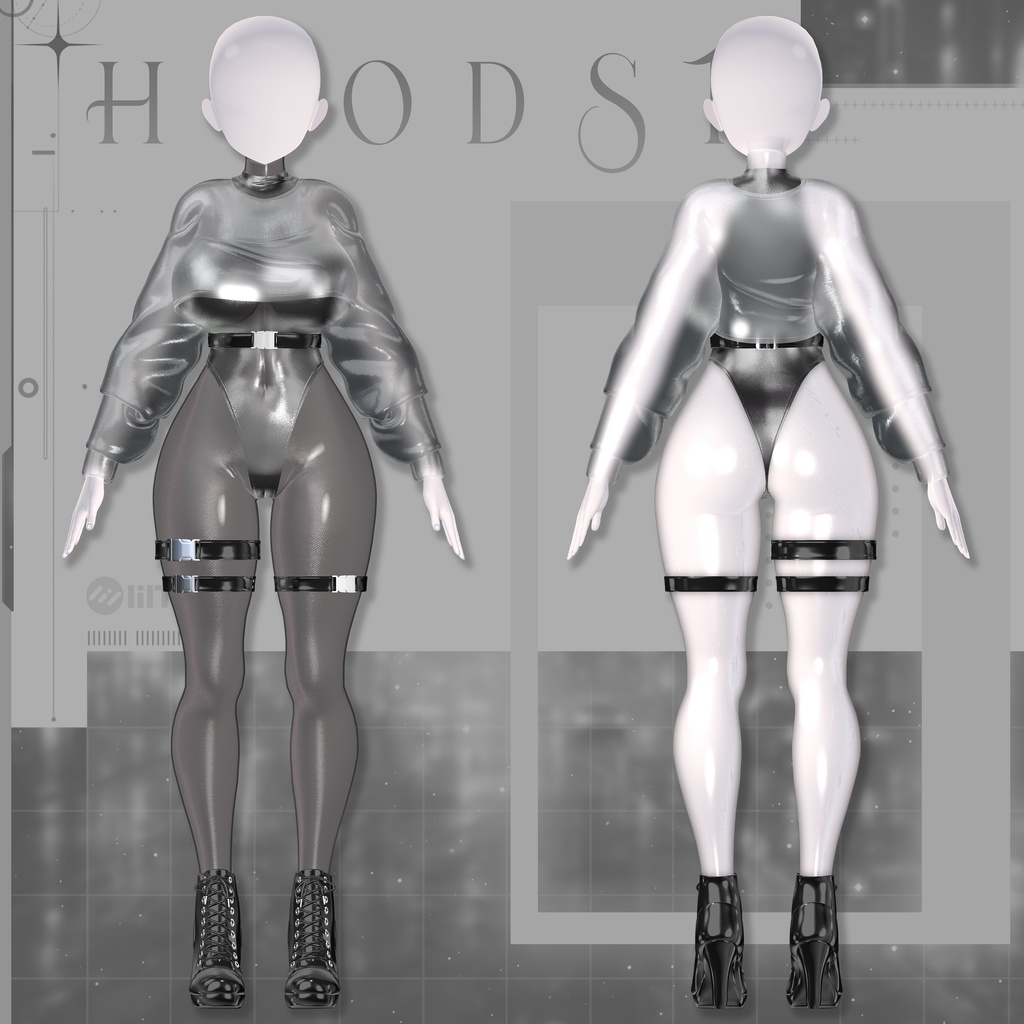 【VRChat向け】hoodST【4アバター対応】