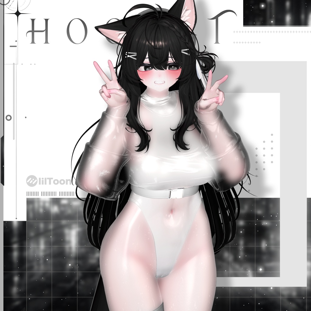 【VRChat向け】hoodST【4アバター対応】