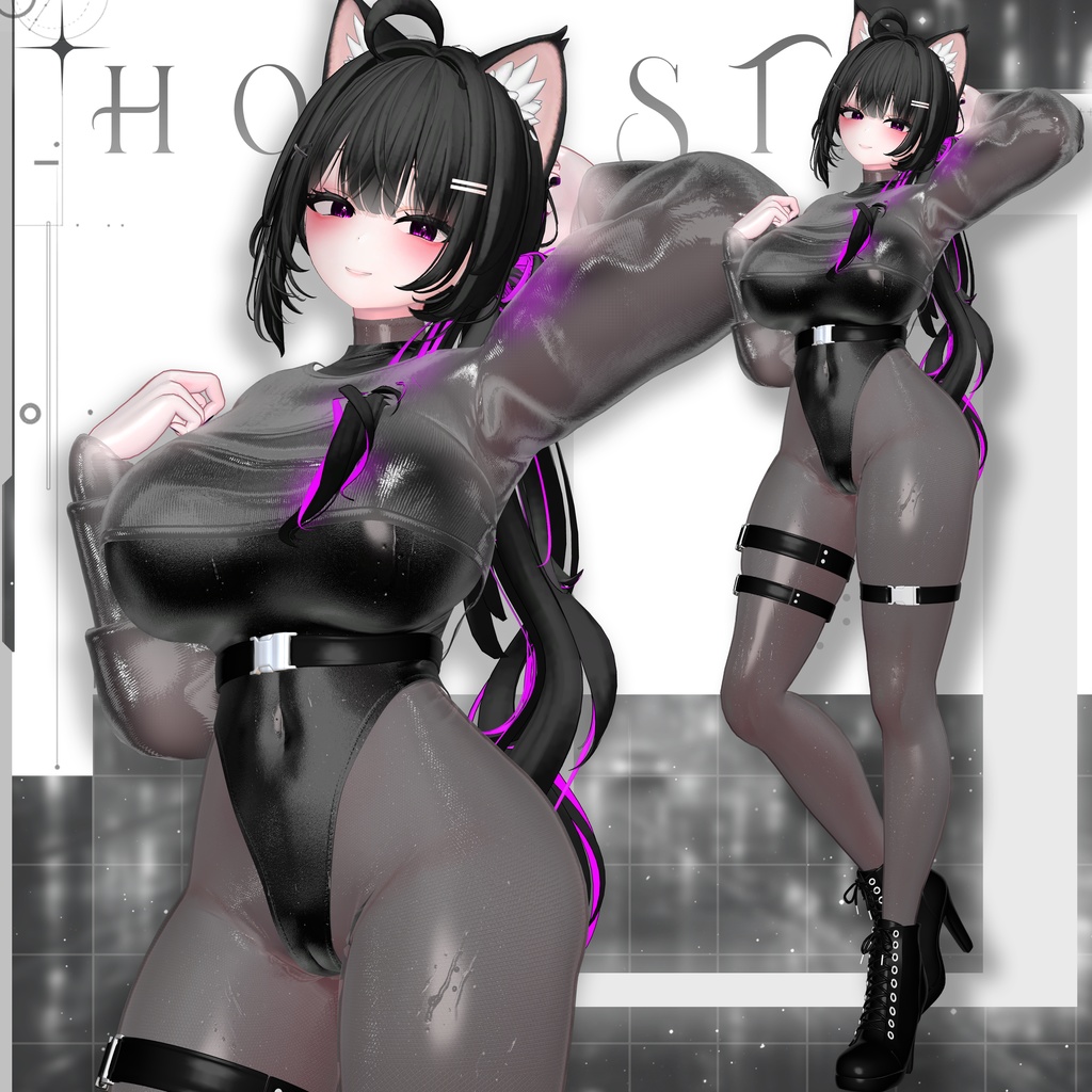 【VRChat向け】hoodST【4アバター対応】