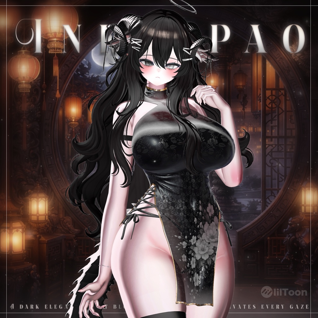 【VRChat向け】InkQipao【4アバター対応】