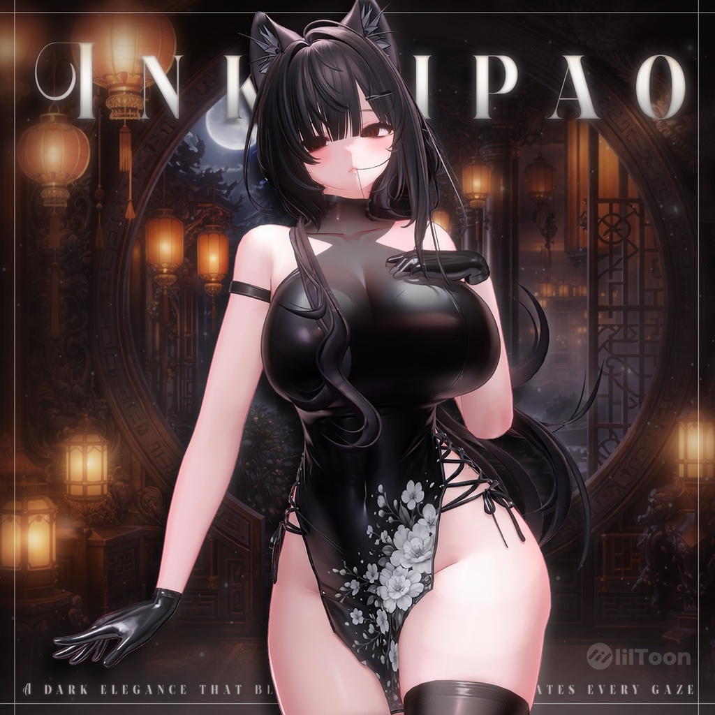 【VRChat向け】InkQipao【4アバター対応】