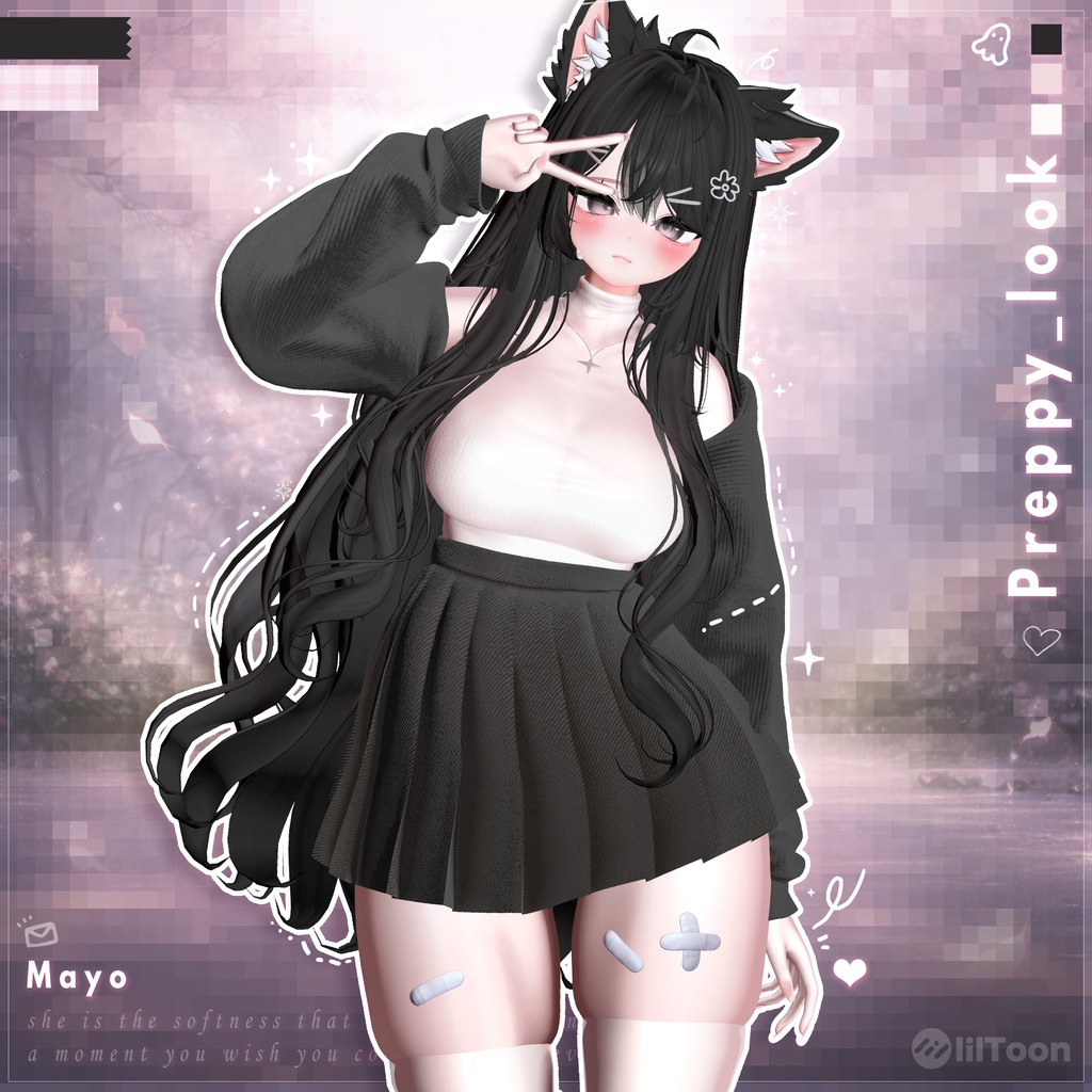 【VRChat向け】Preppy_look【5アバター対応】
