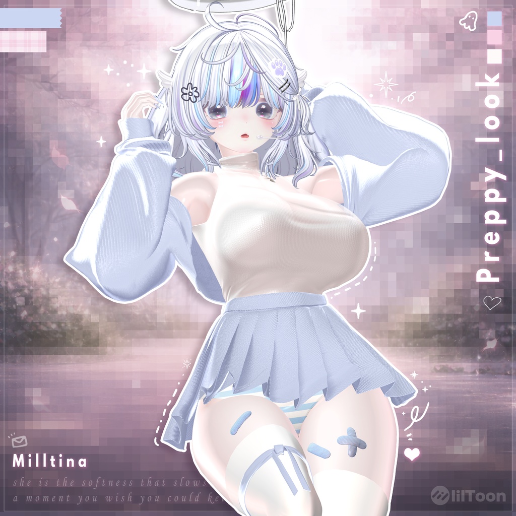 【VRChat向け】Preppy_look【5アバター対応】