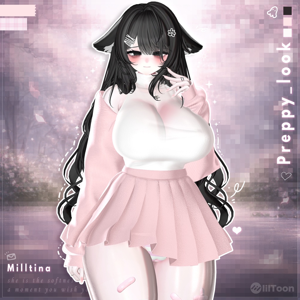 【VRChat向け】Preppy_look【5アバター対応】
