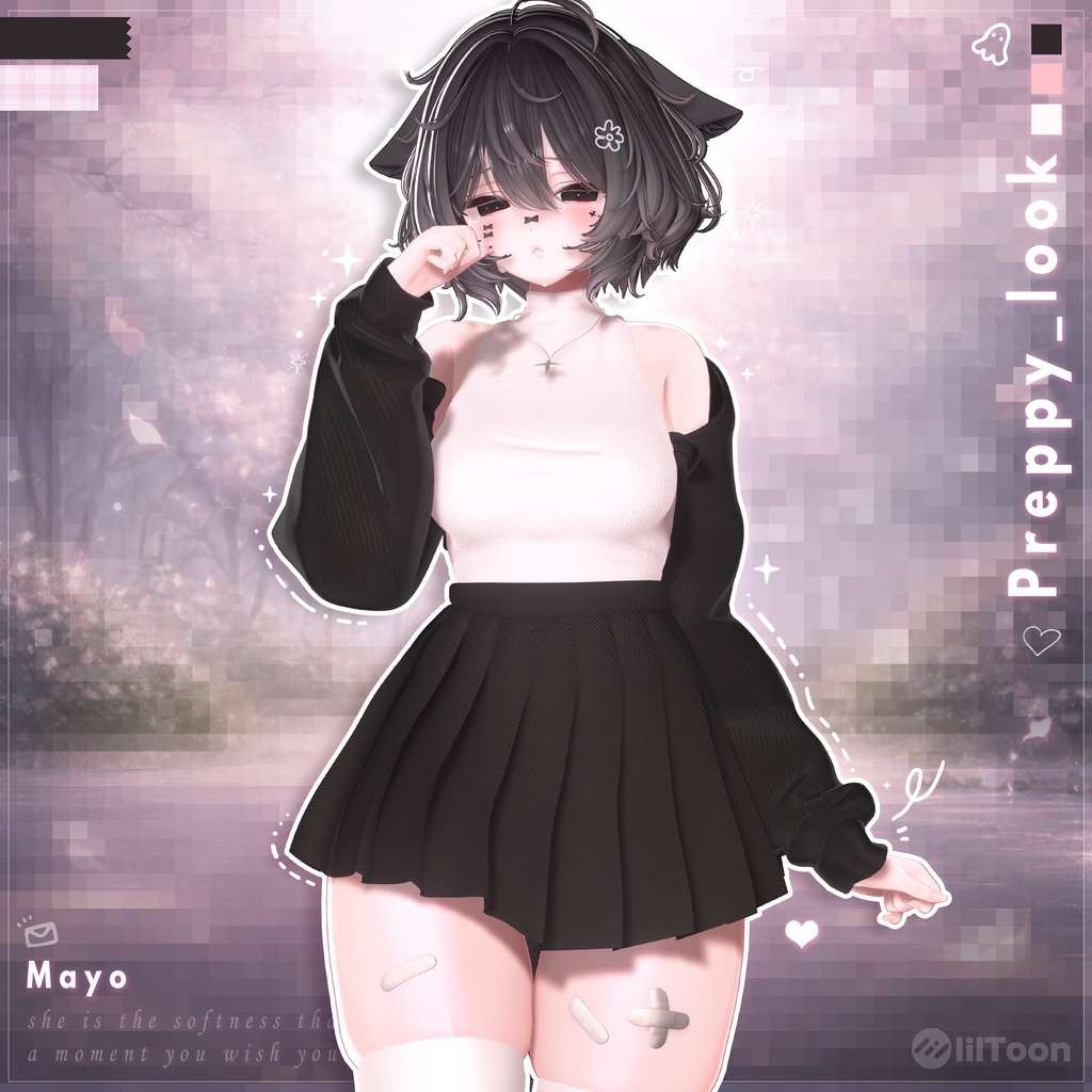 【VRChat向け】Preppy_look【5アバター対応】