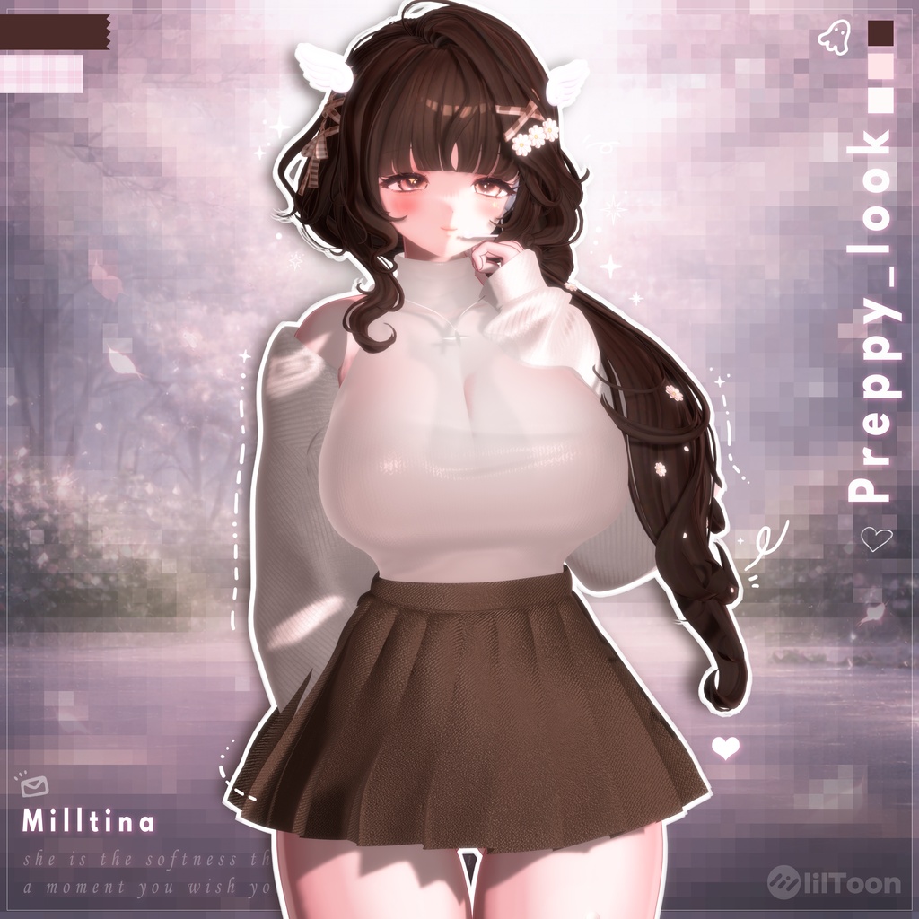 【VRChat向け】Preppy_look【5アバター対応】