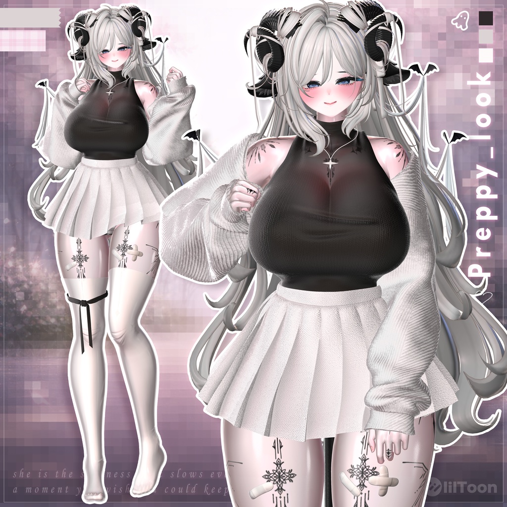 【VRChat向け】Preppy_look【5アバター対応】