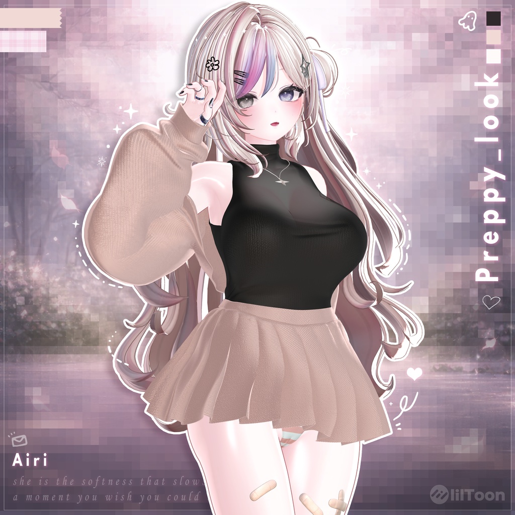 【VRChat向け】Preppy_look【5アバター対応】