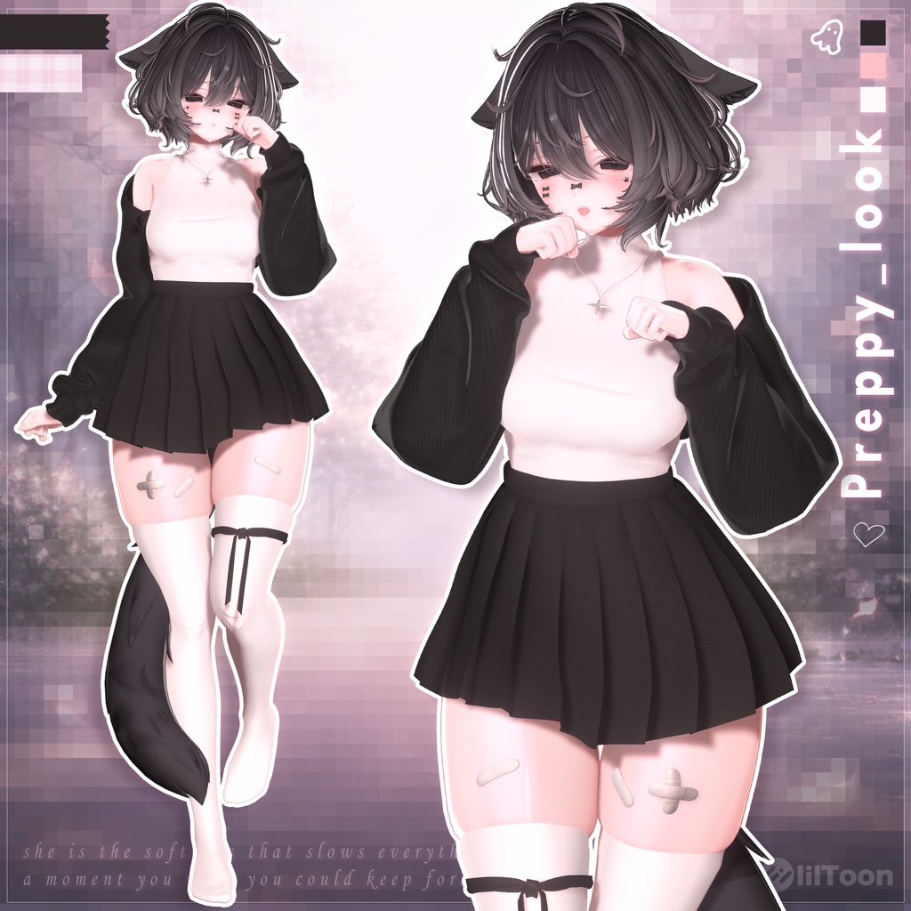 【VRChat向け】Preppy_look【5アバター対応】