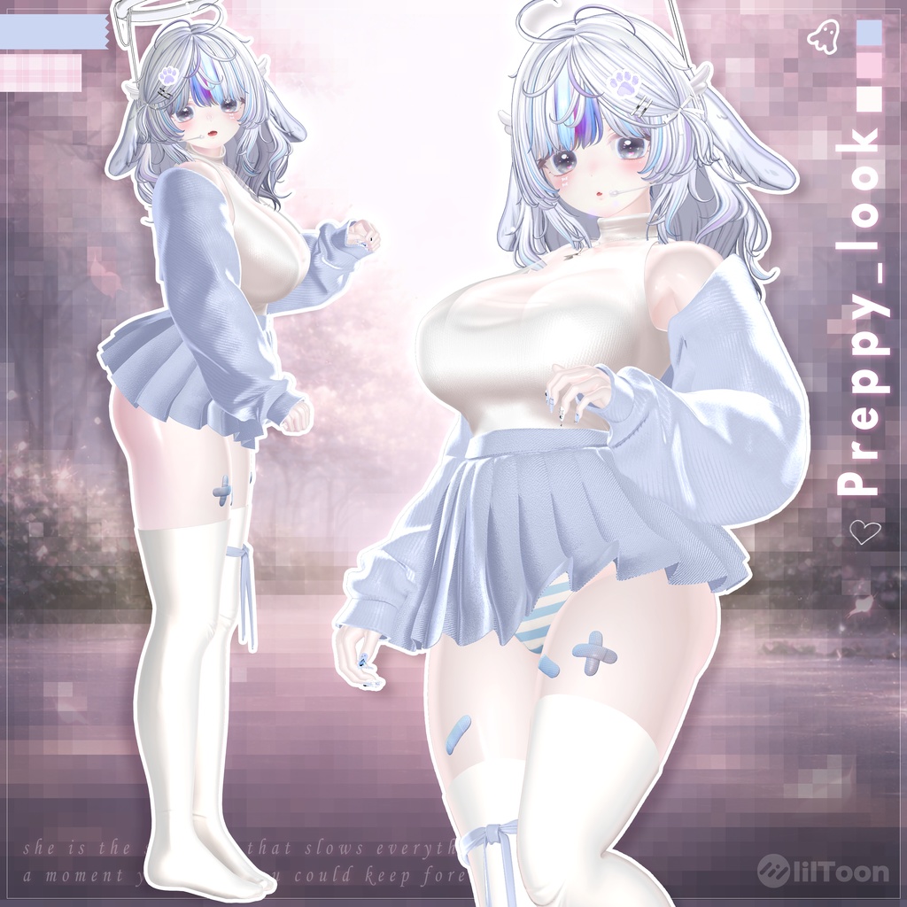 【VRChat向け】Preppy_look【5アバター対応】