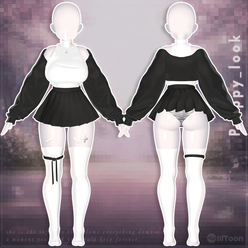 【VRChat向け】Preppy_look【5アバター対応】