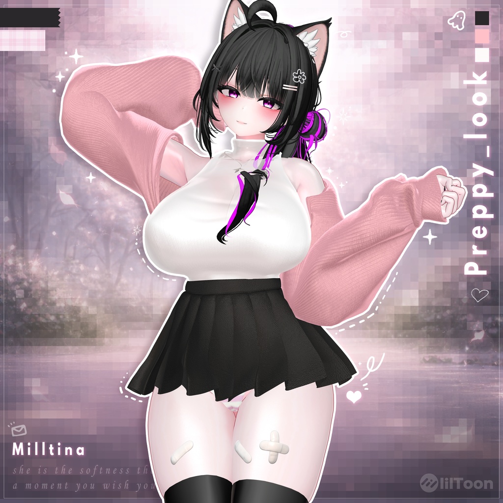 【VRChat向け】Preppy_look【5アバター対応】