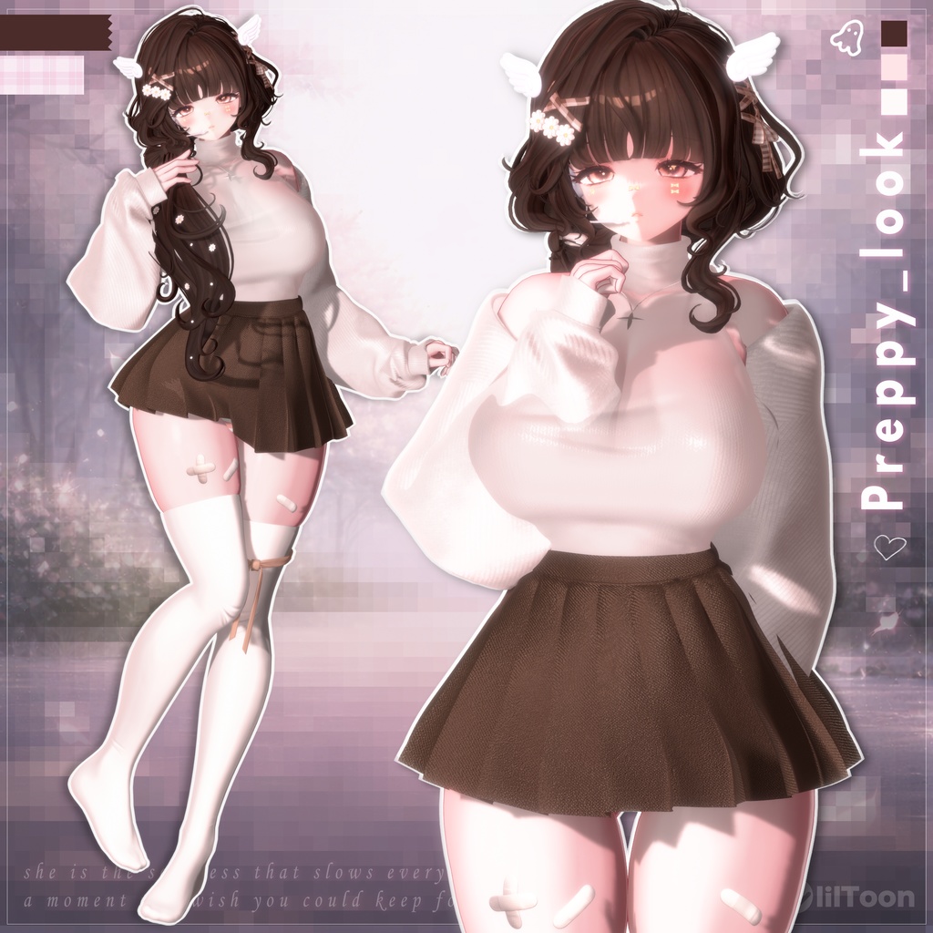 【VRChat向け】Preppy_look【5アバター対応】