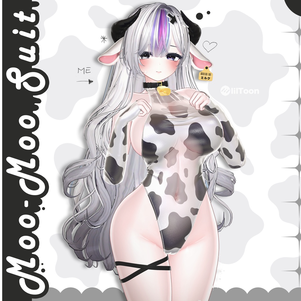 [PB]【VRChat向け】Moo-Moo Suit【6アバター対応】