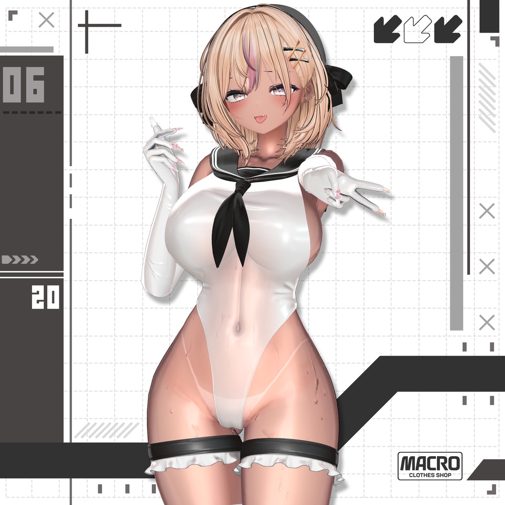【VRChat向け】Marine_Serene 【6アバター対応】