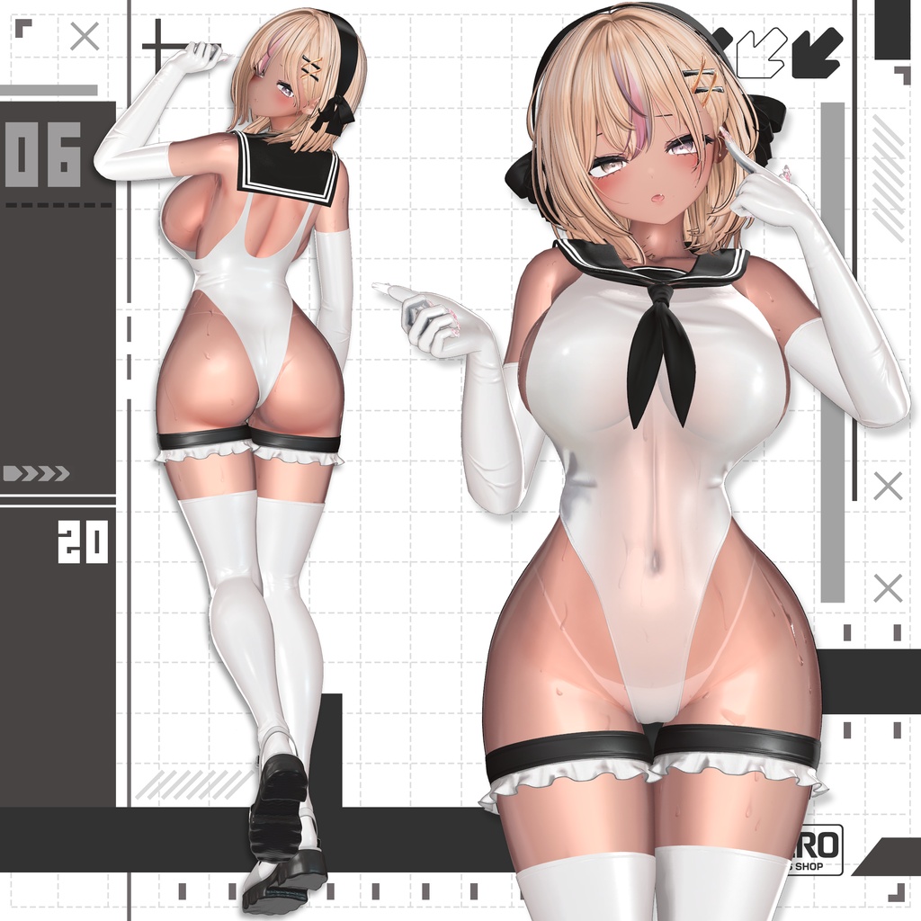 【VRChat向け】Marine_Serene 【6アバター対応】
