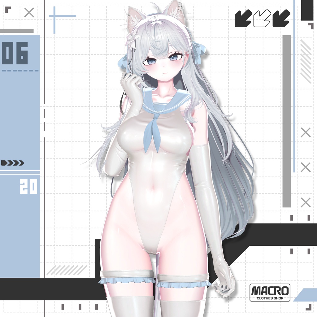 【VRChat向け】Marine_Serene 【6アバター対応】