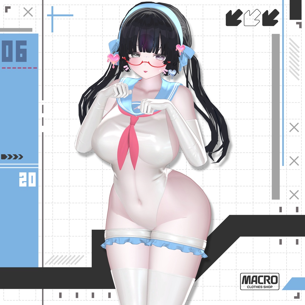 【VRChat向け】Marine_Serene 【6アバター対応】