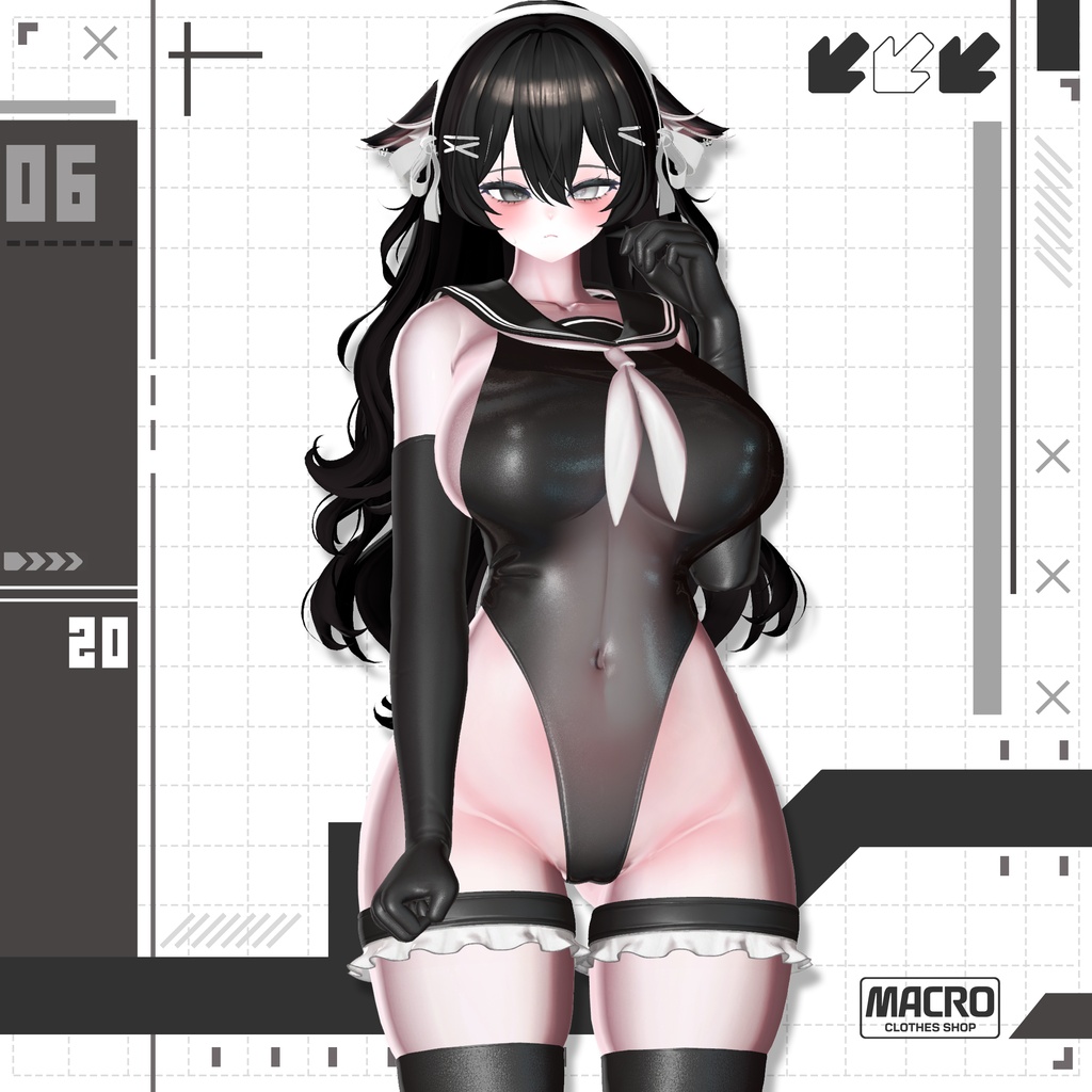 【VRChat向け】Marine_Serene 【6アバター対応】