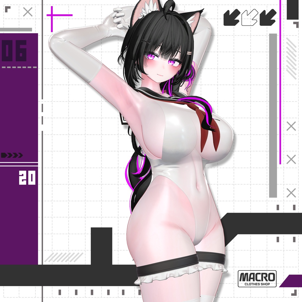 【VRChat向け】Marine_Serene 【6アバター対応】
