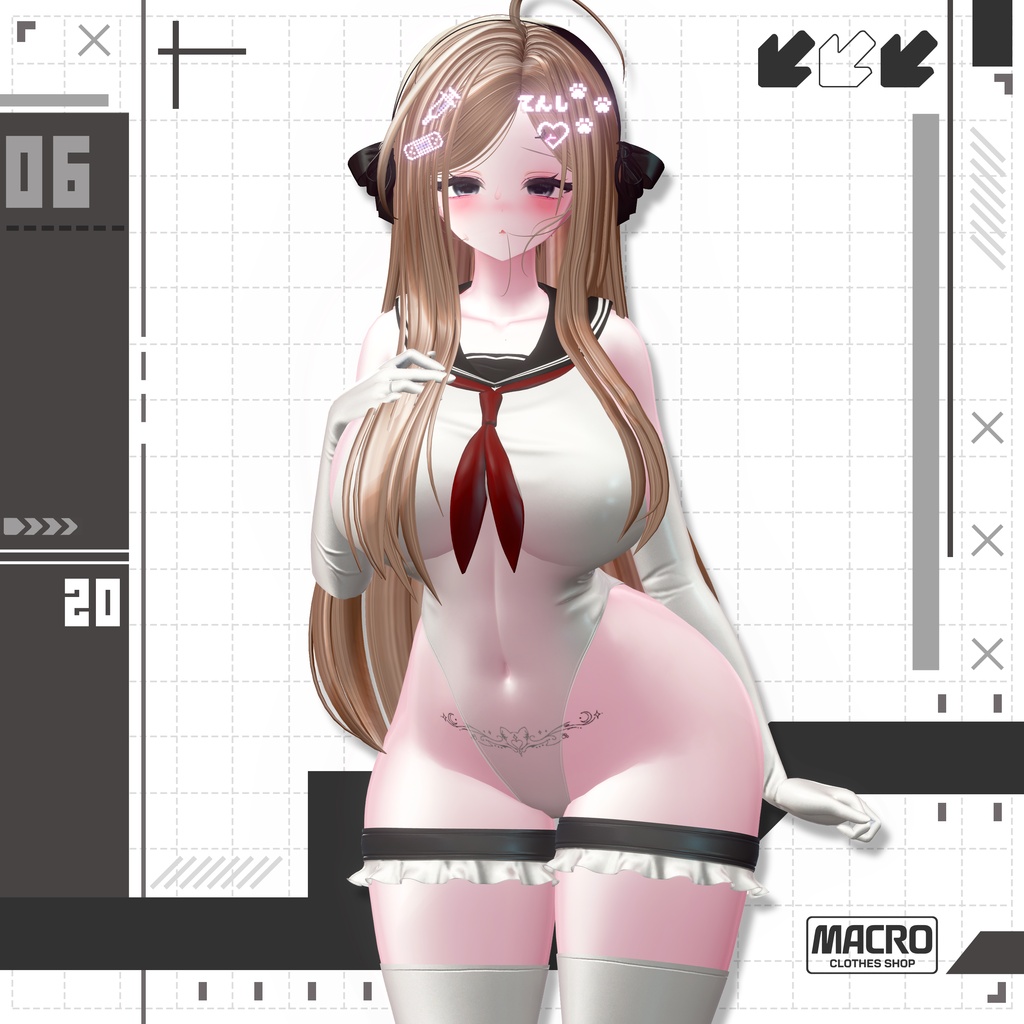 【VRChat向け】Marine_Serene 【6アバター対応】