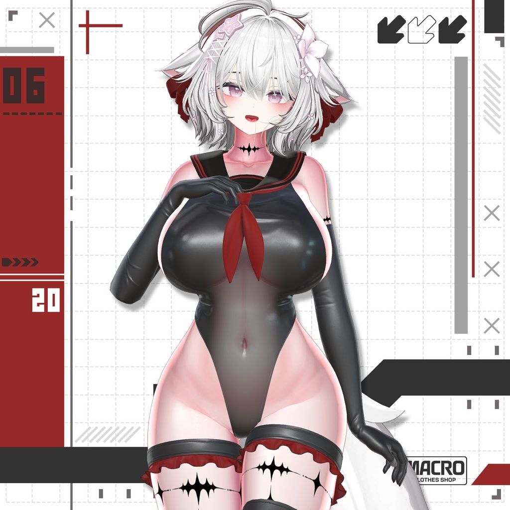 【VRChat向け】Marine_Serene 【6アバター対応】