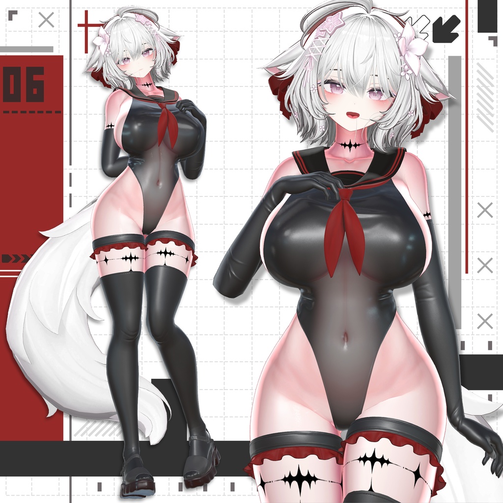 【VRChat向け】Marine_Serene 【6アバター対応】