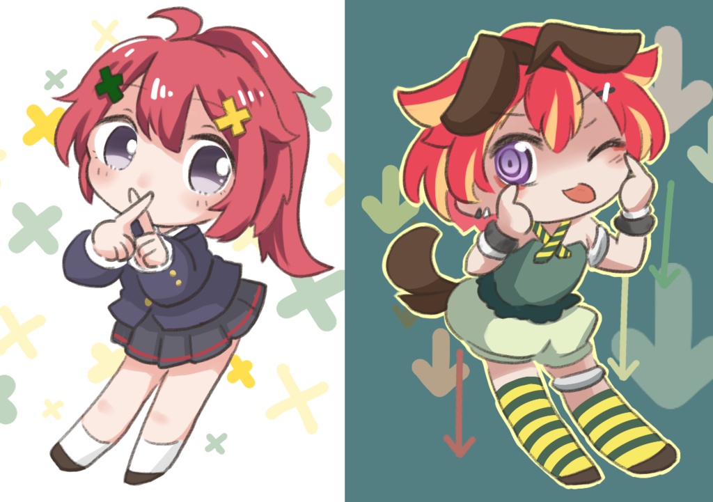 はずれ&ハニィ/えるかストラップ