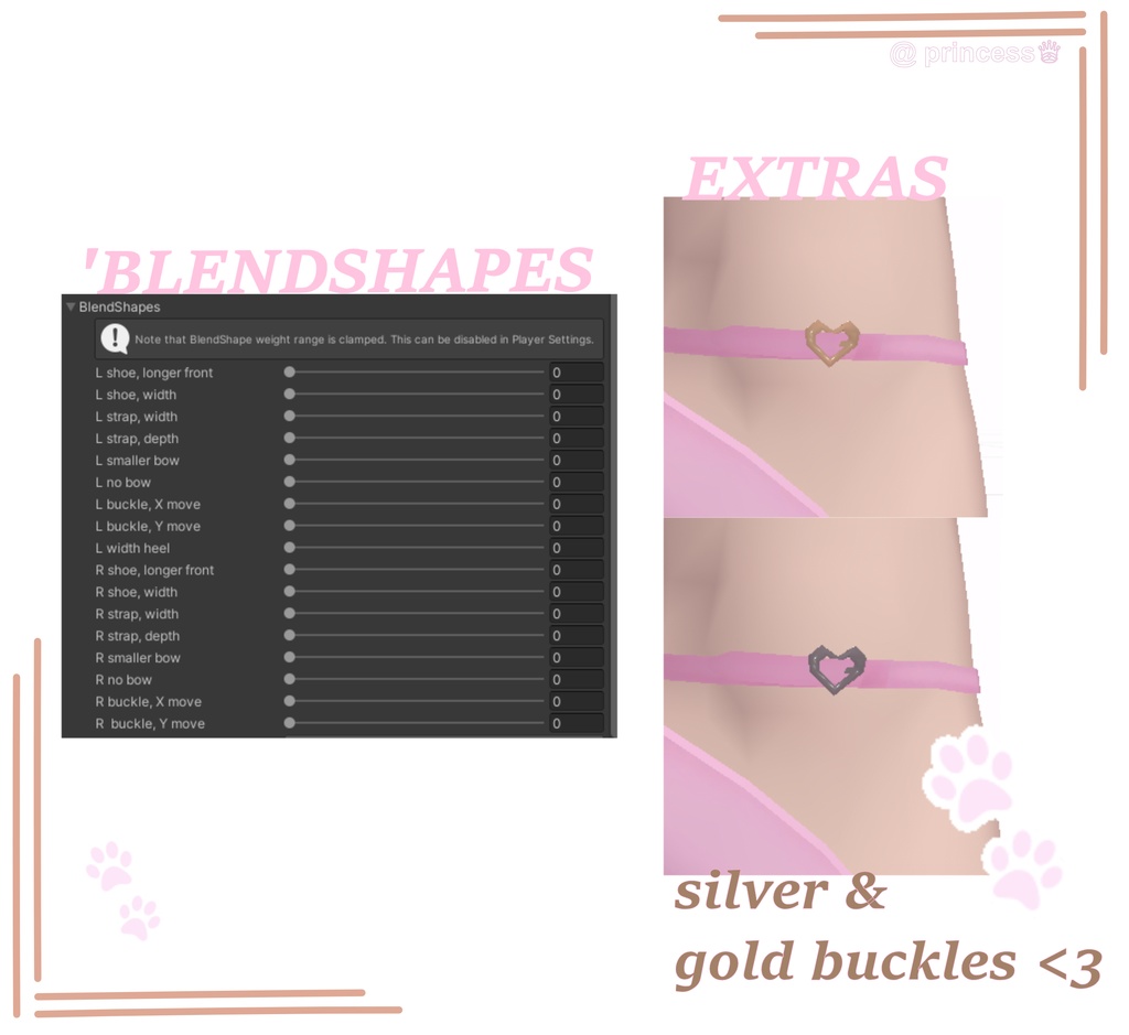 Kitten Paw Heels🐾 【子ねこ肉球ヒール】VrChat