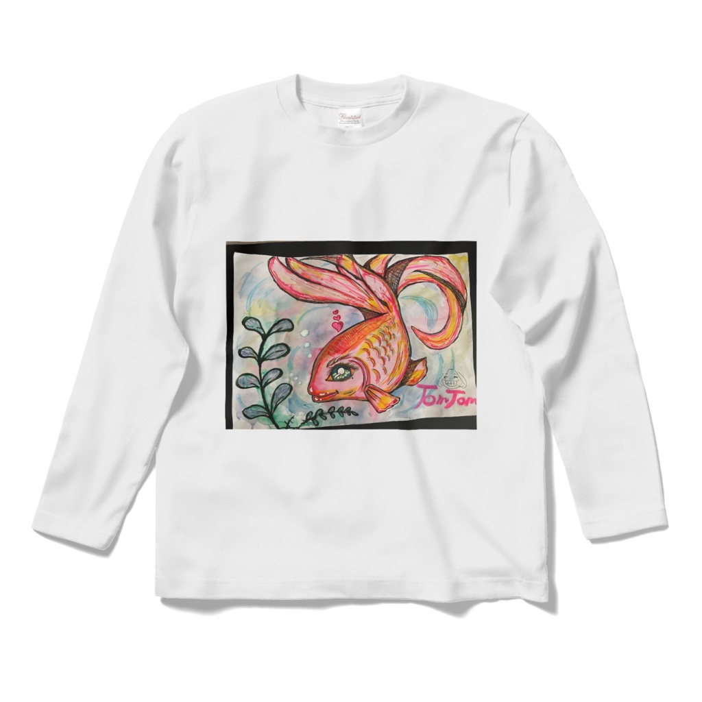 美しき金魚ロングスリーブTシャツ
