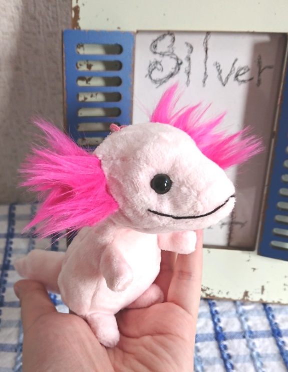 ウーパールーパーぬいぐるみキーホルダー