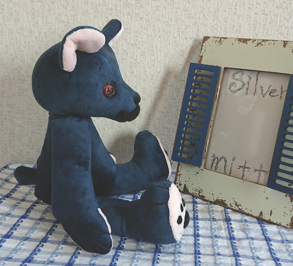 【おうちが決まりました】おひげの生えたテディベア紳士